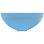 Luxuriöses rundes Keramikwaschbecken hellblau matt 32,5x14 cm von vidaXL, Sinkt - Ref: Foro24-146967, Preis: 60,03 €, Rabatt: %