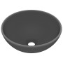 Lavabo de lujo redondo cerámica gris oscuro mate 32,5x14 cm de vidaXL, Lavabos - Ref: Foro24-146972, Precio: 60,56 €, Descuen...