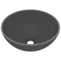 Matte dark gray round ceramic luxury washbasin 32.5x14 cm by vidaXL, Sinks - Ref: Foro24-146972, Price: 59,51 €, Discount: %