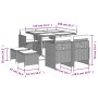 Set comedor para jardín 9 pzas y cojines ratán sintético marrón by , Garden sets - Ref: Foro24-3277724, Price: 414,74 €, Disc...