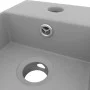 Light gray ceramic sink with overflow by vidaXL, Sinks - Ref: Foro24-146993, Price: 64,14 €, Discount: %