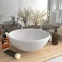 Lavabo de lujo redondo cerámica blanco mate 32,5x14 cm de vidaXL, Lavabos - Ref: Foro24-146965, Precio: 101,63 €, Descuento: %