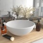 Luxuriöses rundes Keramikwaschbecken mattweiß 32,5x14 cm von vidaXL, Sinkt - Ref: Foro24-146965, Preis: 98,66 €, Rabatt: %