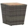 Mesita y sillas con cojines 3 pzas ratán sintético vidrio gris by , Garden sets - Ref: Foro24-3278746, Price: 197,97 €, Disco...