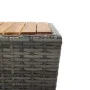 Mesita y sillas con cojines 3 pzas ratán sintético vidrio gris by , Garden sets - Ref: Foro24-3278746, Price: 197,97 €, Disco...