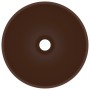 Luxury round dark brown matte ceramic sink 32.5x14 cm by vidaXL, Sinks - Ref: Foro24-146973, Price: 48,73 €, Discount: %
