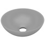 Light gray ceramic round bathroom sink by vidaXL, Sinks - Ref: Foro24-146982, Price: 51,81 €, Discount: %