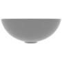 Light gray ceramic round bathroom sink by vidaXL, Sinks - Ref: Foro24-146982, Price: 51,81 €, Discount: %