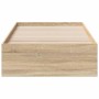 Estructura de cama Marrón 90 x 190 cm Madera contrachapada