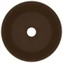Matte dark brown ceramic round luxury washbasin 40x15 cm by vidaXL, Sinks - Ref: Foro24-147017, Price: 67,08 €, Discount: %