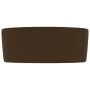 Matte dark brown ceramic round luxury washbasin 40x15 cm by vidaXL, Sinks - Ref: Foro24-147017, Price: 67,08 €, Discount: %