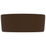 Mattes, dunkelbraunes, rundes Luxuswaschbecken aus Keramik, 40 x 15 cm von vidaXL, Sinkt - Ref: Foro24-147017, Preis: 68,06 €...