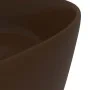Matte dark brown ceramic round luxury washbasin 40x15 cm by vidaXL, Sinks - Ref: Foro24-147017, Price: 67,08 €, Discount: %