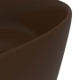 Mattes, dunkelbraunes, rundes Luxuswaschbecken aus Keramik, 40 x 15 cm von vidaXL, Sinkt - Ref: Foro24-147017, Preis: 68,06 €...