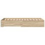 Estructura de cama Marrón 90 x 190 cm Madera contrachapada