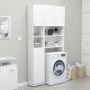 Badezimmerschrank aus weißem Sperrholz, 32 x 25,5 x 190 cm von vidaXL, Badezimmermöbel - Ref: Foro24-802876, Preis: 75,21 €, ...