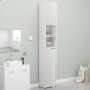 White plywood bathroom cabinet 32x25.5x190 cm by vidaXL, Bathroom furniture - Ref: Foro24-802876, Price: 76,31 €, Discount: %