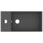 Dark gray ceramic sink with overflow by vidaXL, Sinks - Ref: Foro24-146994, Price: 60,44 €, Discount: %