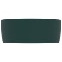 Mattes dunkelgrünes rundes Luxuswaschbecken aus Keramik 40x15 cm von vidaXL, Sinkt - Ref: Foro24-147014, Preis: 84,10 €, Raba...