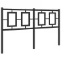 Cabecero de metal negro 140 cm de , Cabeceros y pies de cama - Ref: Foro24-374274, Precio: 51,29 €, Descuento: %