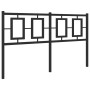 Kopfteil aus schwarzem Metall, 140 cm von , Kopf- und Fußteile - Ref: Foro24-374274, Preis: 52,25 €, Rabatt: %