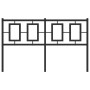 Black metal headboard 140 cm by , Headboards and footboards - Ref: Foro24-374274, Price: 52,25 €, Discount: %