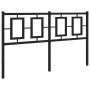 Cabecero de metal negro 140 cm de , Cabeceros y pies de cama - Ref: Foro24-374274, Precio: 51,29 €, Descuento: %