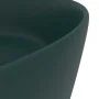 Mattes dunkelgrünes rundes Luxuswaschbecken aus Keramik 40x15 cm von vidaXL, Sinkt - Ref: Foro24-147014, Preis: 82,52 €, Raba...
