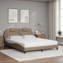 Bett mit Cappuccino-Kunstledermatratze 160x200 cm von , Betten und Lattenroste - Ref: Foro24-3208807, Preis: 419,65 €, Rabatt: %
