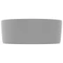 Matte light gray round ceramic luxury washbasin 40x15 cm by vidaXL, Sinks - Ref: Foro24-147015, Price: 67,84 €, Discount: %