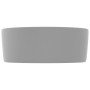 Mattes hellgraues rundes Luxuswaschbecken aus Keramik 40x15 cm von vidaXL, Sinkt - Ref: Foro24-147015, Preis: 68,85 €, Rabatt: %