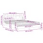 Bett mit Cappuccino-Kunstledermatratze 160x200 cm von , Betten und Lattenroste - Ref: Foro24-3208807, Preis: 419,65 €, Rabatt: %