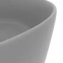 Matte light gray round ceramic luxury washbasin 40x15 cm by vidaXL, Sinks - Ref: Foro24-147015, Price: 67,84 €, Discount: %