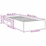 Estructura de cama Marrón 90 x 190 cm Madera contrachapada