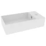 Matte white ceramic sink with overflow by vidaXL, Sinks - Ref: Foro24-146987, Price: 81,37 €, Discount: %