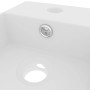 Lavabo con rebosadero cerámica blanco mate de vidaXL, Lavabos - Ref: Foro24-146987, Precio: 82,76 €, Descuento: %