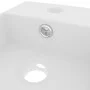 Matte white ceramic sink with overflow by vidaXL, Sinks - Ref: Foro24-146987, Price: 81,37 €, Discount: %