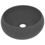 Luxury round dark gray matte ceramic sink 40x15 cm by vidaXL, Sinks - Ref: Foro24-147005, Price: 69,44 €, Discount: %