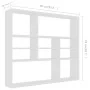 Weißes Wandregal aus Sperrholz, 90 x 16 x 78 cm von vidaXL, Regale und Regale - Ref: Foro24-802939, Preis: 49,76 €, Rabatt: %