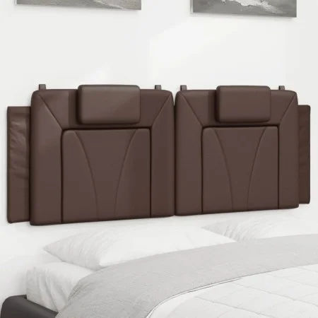 Gepolstertes Kopfteil aus braunem Kunstleder, 140 cm von , Kopf- und Fußteile - Ref: Foro24-374792, Preis: 56,25 €, Rabatt: %