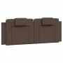 Gepolstertes Kopfteil aus braunem Kunstleder, 140 cm von , Kopf- und Fußteile - Ref: Foro24-374792, Preis: 56,25 €, Rabatt: %