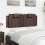 Gepolstertes Kopfteil aus braunem Kunstleder, 140 cm von , Kopf- und Fußteile - Ref: Foro24-374792, Preis: 56,25 €, Rabatt: %