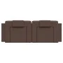 Brown synthetic leather padded headboard 140 cm by , Headboards and footboards - Ref: Foro24-374792, Price: 55,58 €, Discount: %