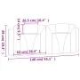 Gepolstertes Kopfteil aus braunem Kunstleder, 140 cm von , Kopf- und Fußteile - Ref: Foro24-374792, Preis: 56,25 €, Rabatt: %