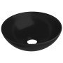 Round matte black ceramic bathroom sink by vidaXL, Sinks - Ref: Foro24-146986, Price: 65,40 €, Discount: %