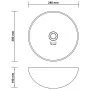 Round matte black ceramic bathroom sink by vidaXL, Sinks - Ref: Foro24-146986, Price: 64,29 €, Discount: %