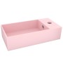 Matte pink ceramic sink with overflow by vidaXL, Sinks - Ref: Foro24-146988, Price: 93,10 €, Discount: %