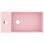 Matte pink ceramic sink with overflow by vidaXL, Sinks - Ref: Foro24-146988, Price: 91,32 €, Discount: %