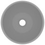 Matte light gray round ceramic luxury washbasin 40x15 cm by vidaXL, Sinks - Ref: Foro24-147004, Price: 80,30 €, Discount: %