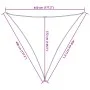 100% light gray oxford polyester sail awning 4.5x4.5x4.5 m by , Umbrellas - Ref: Foro24-4000920, Price: 39,01 €, Discount: %
